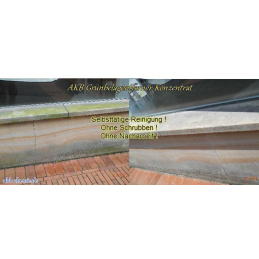 5L Kanister 20-Fach: A.K.B.Algenentferner ,Grünbelagentferner 20-Fach Konzentrat (5L Kanister + 0.5 Küchenreiniger mit Sprühkopf)(0296)