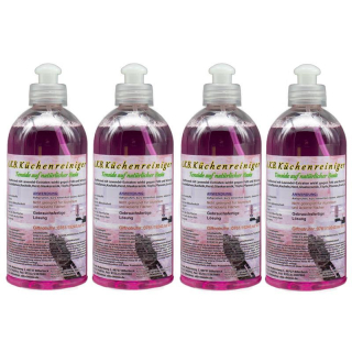 2L gebrauchfertige Lösung. A.K.B. Küchenreiniger , aus natürlichen Tensiden, 2054 (4 x 0,5 L (gebrauchsfertig) OHNE Sprühkopf)