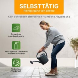 A.K.B. Steinreiniger und Fassadenreiniger S Konzentrat, 2221 (1 Liter) , effektiver Dachreiniger !  idealer Flechtenentferner  Pilzentferner  Grünbelagentferner