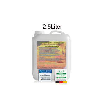 A.K.B. Algenentferner, Grünbelagentferner 60-Fach Vollkonzentrat, 4225(2,5L Kanister) Grabsteinpflege, Grünspanentferner,