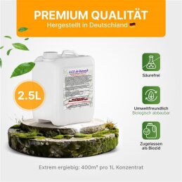 A.K.B.die Steinreich, Steindusche (2,5L) Steinreiniger, Algenvernichter, saubere Wege und Plätze, Grünbelagentferner, Fassadenreiniger